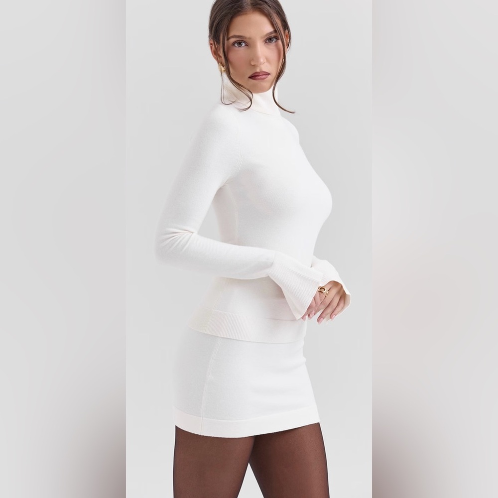 HOUSE OF CB CASHMERE SWEATER & SKIRT SET